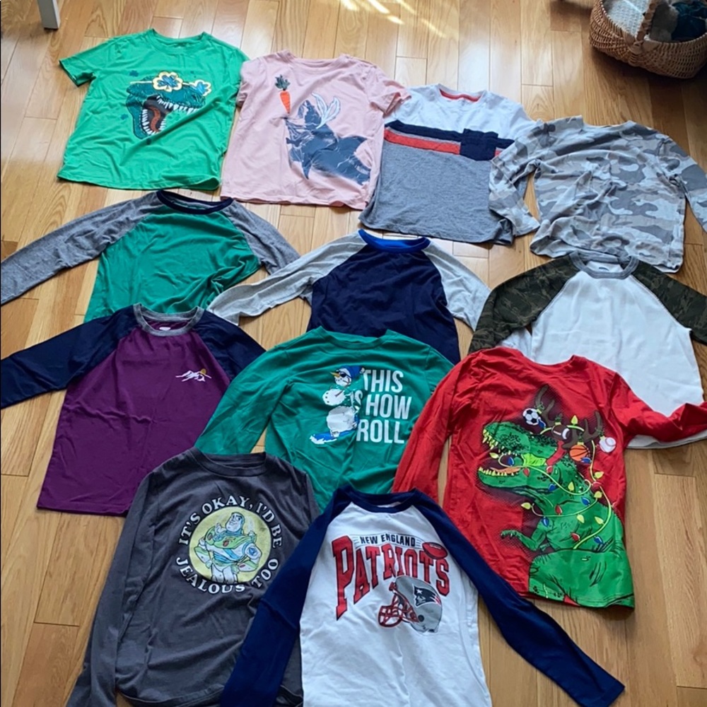 Boys shirt bundle size M8. 12 shirts total